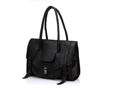 欧美明星款百搭黑色英伦复古包手提包女包包B218 时尚与实用的完美结合